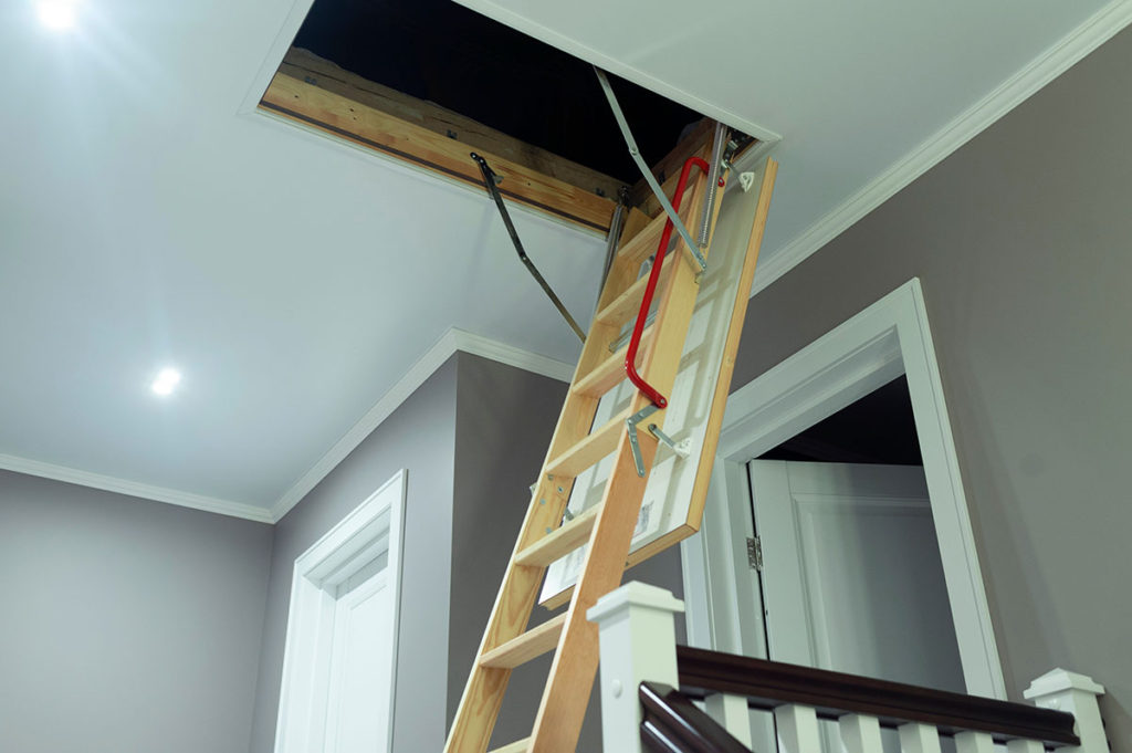 Extendable loft ladder