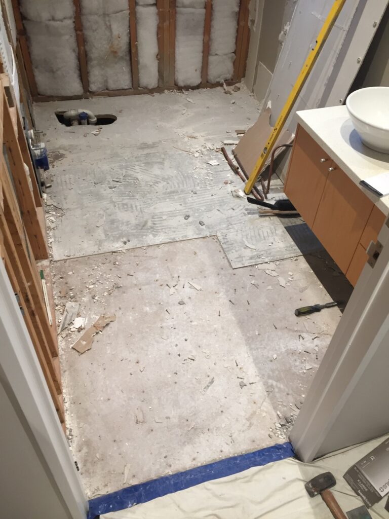 Major bathroom renovation
