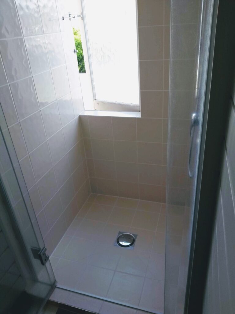 Shower after restoration Bay of Plenty