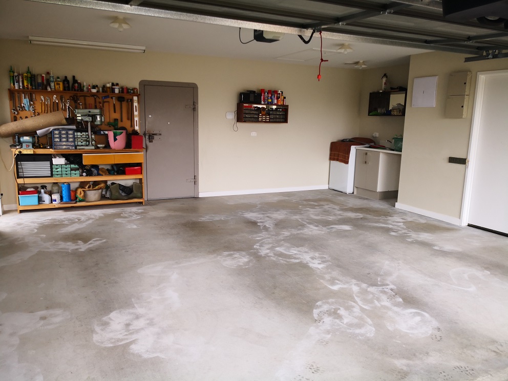 concrete floor garage in wellington